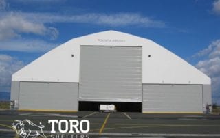 closed hangar doors toro shelters