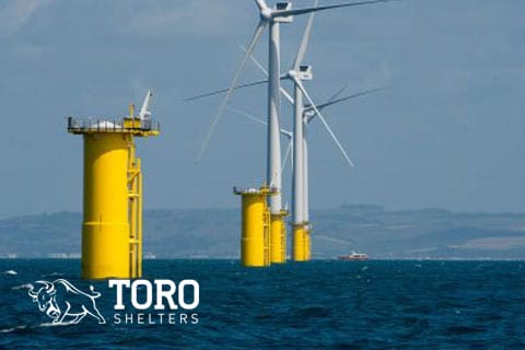 Offshore Portable Tensile Structures aka, Transition Piece Covers (TP Cover) - Toro Shelter