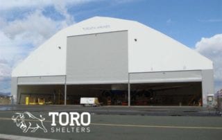open hangar doors toro shelters