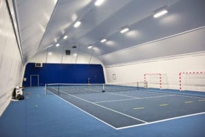 Indoor Tennis & Sports Hall - One of a number of temporary and permanent sports shelters by Toro Shelters
